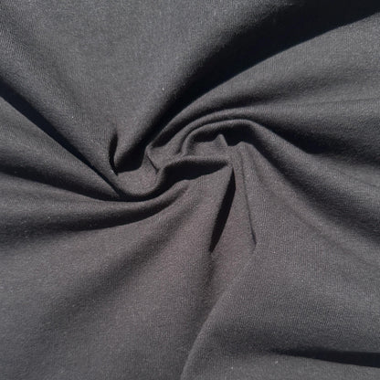 100% Cotton Jersey Charcoal Gray Knit Medium-Heavy Weight Eco-Friendly Fabric By The Yard 60"