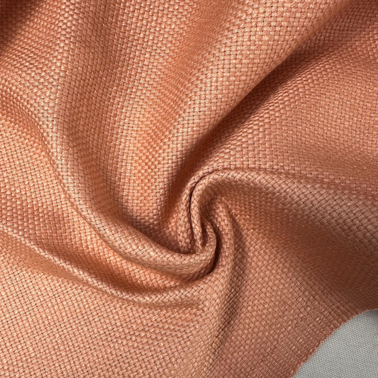 Peach Pink 100% Italian Heavy Cotton Canvas 12 oz Upholstery Fabric By The Yard 60"