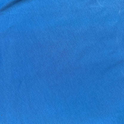 Cotton Fleece Cobalt Blue With Matching Rib Medium Weight | 400 GSM/ 12 OZ Knit Sweatshirt Fabric By The Yard