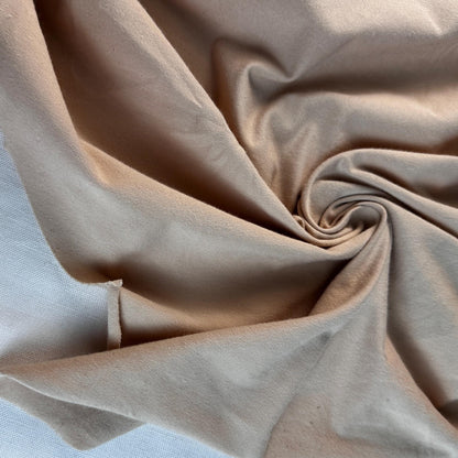 Cream Cotton Jersey Spandex 10 oz Medium Weight Eco-Friendly Sustainable Fabric By the Yard