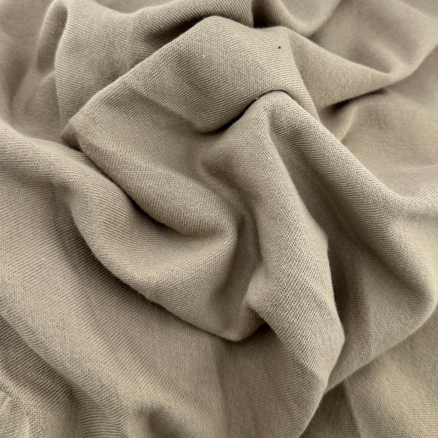Lightweight Beige French Terry  12 Oz French Terry Sweatshirt Fabric By The Yard
