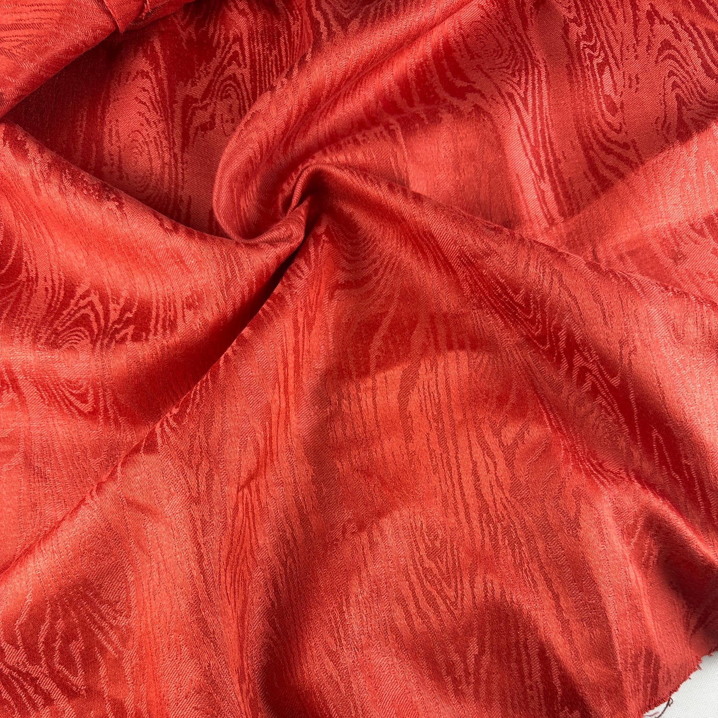 Heavy Italian Linen Red Wood Jacquard Pattern Design 16 oz Upholstery/Apparel Fabric By The Yard 60"