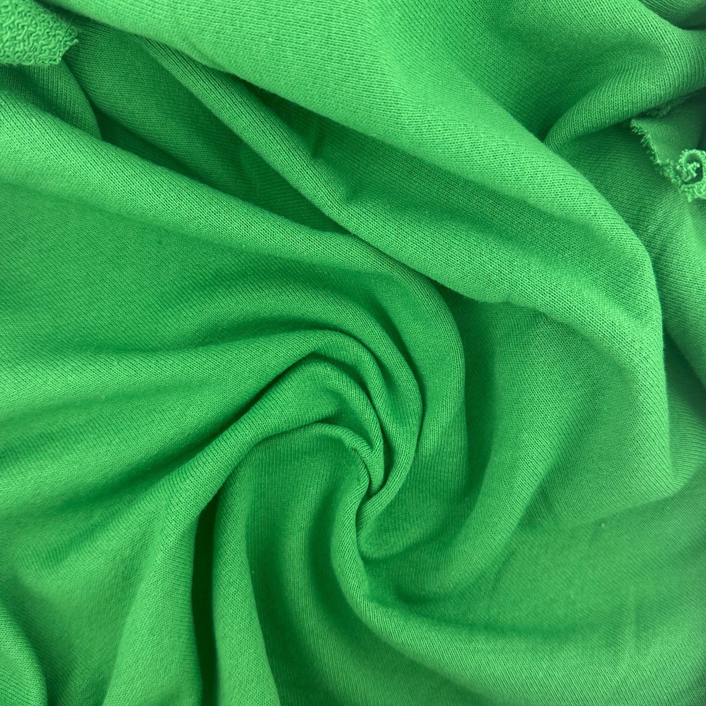 Cotton Waffle Thermal Fabric – Lawn Green 9 oz | Soft Jersey Waffle Thermal 5% Spandex by the Yard