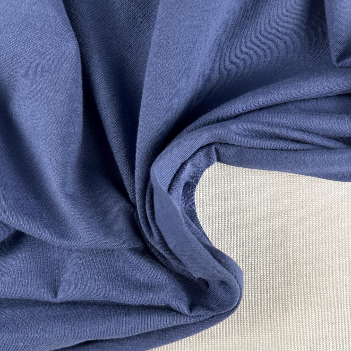 Midnight Blue Jersey Spandex 10 oz Medium Weight Eco-Friendly Sustainable Fabric By the Yard