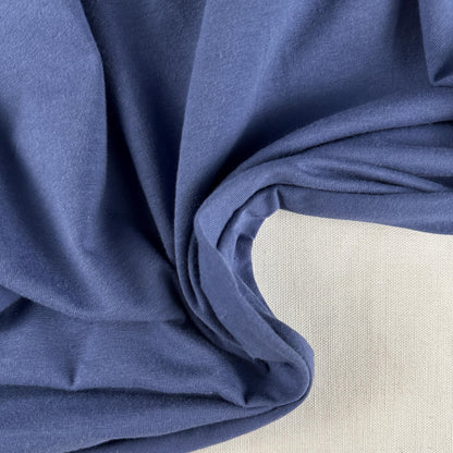 Midnight Blue Jersey Spandex 10 oz Medium Weight Eco-Friendly Sustainable Fabric By the Yard
